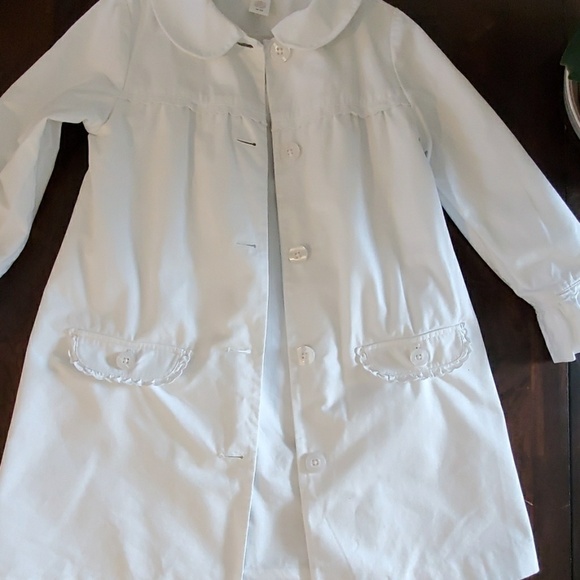 Janie and Jack white trench coat girls - Picture 4 of 7
